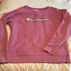 Champion Pullover Sweatshirt in Dusty Mauve